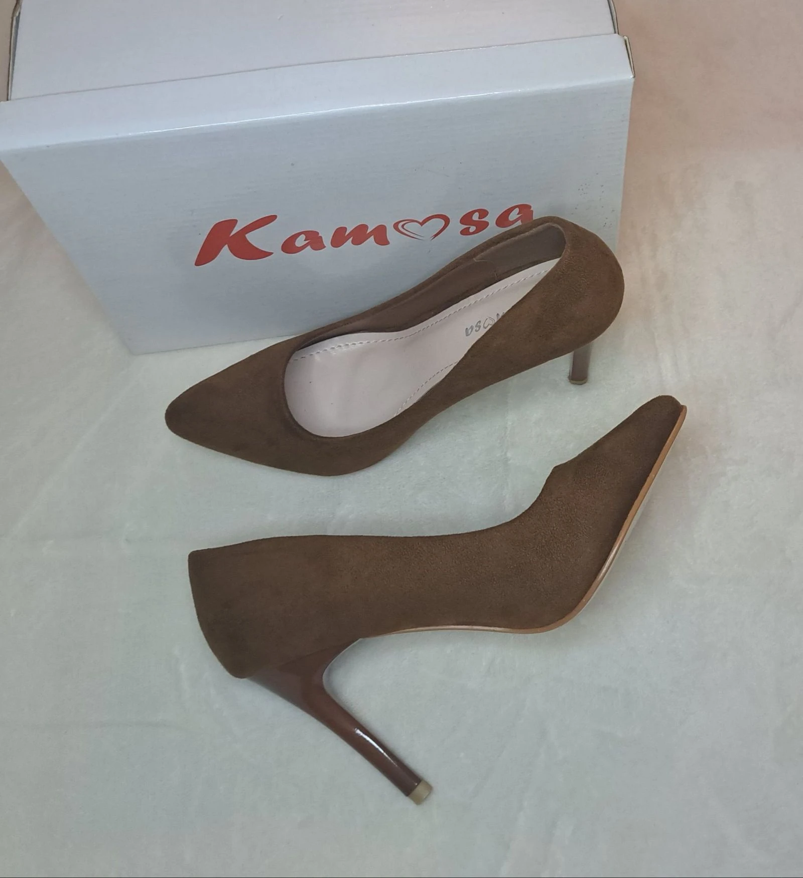 Camel Suede Stiletto • EU 37 • Effortless Chic